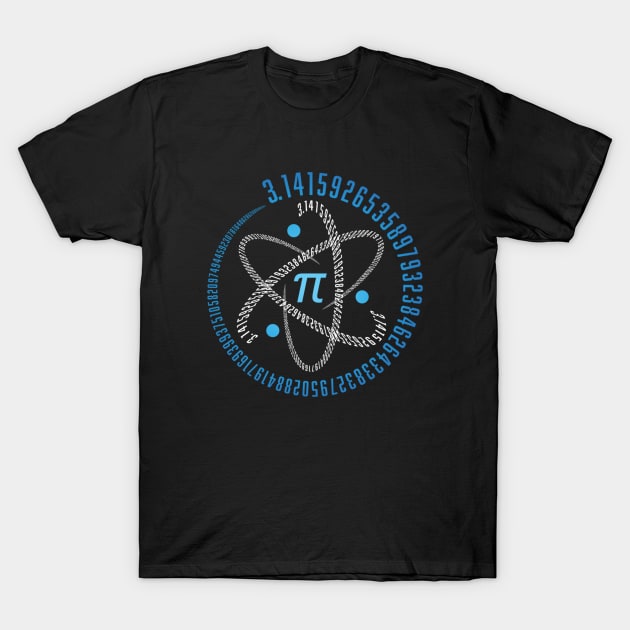 Pi Day Spiral Pi Math Number Symbol 3.14 T-Shirt by johnii1422